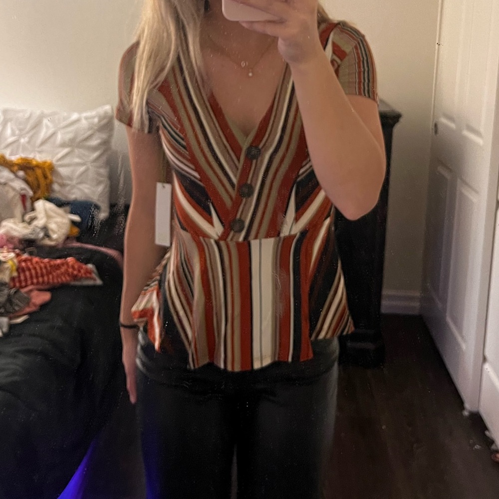 Striped Boho Blouse